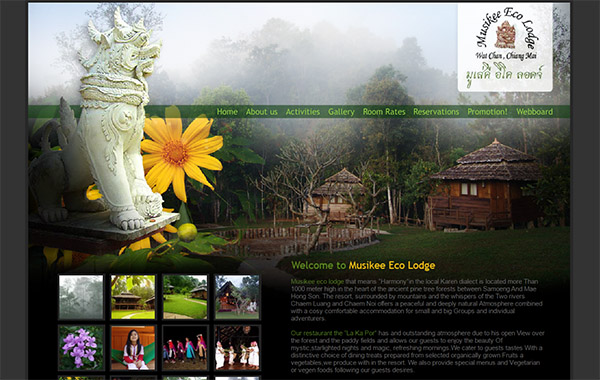 Chiang Mai Web Design Hotel and Resort Portfolio 2016